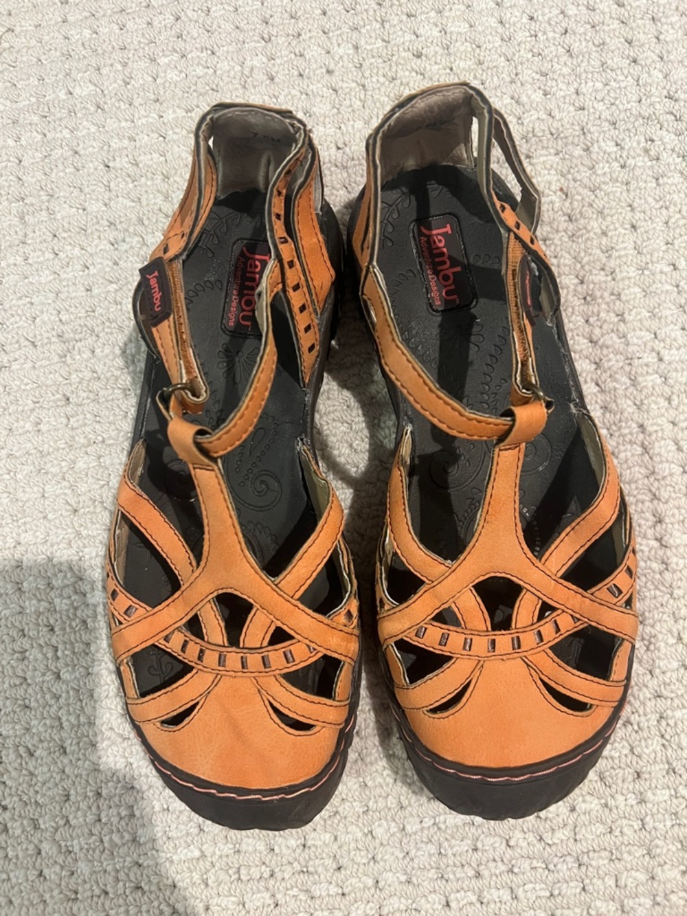 Jambu all terrain design sandal size 7.5 Gail light brown orange